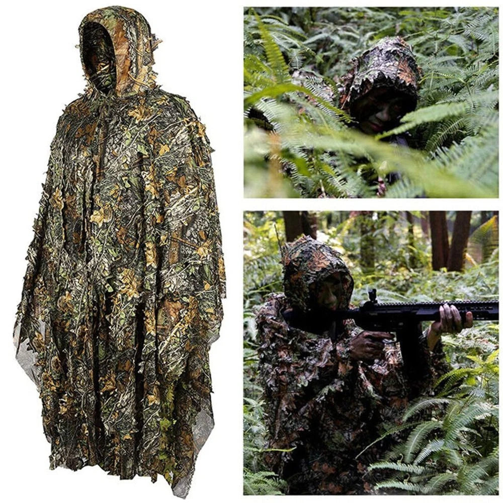 3D Camouflage Ghillie Cloak
