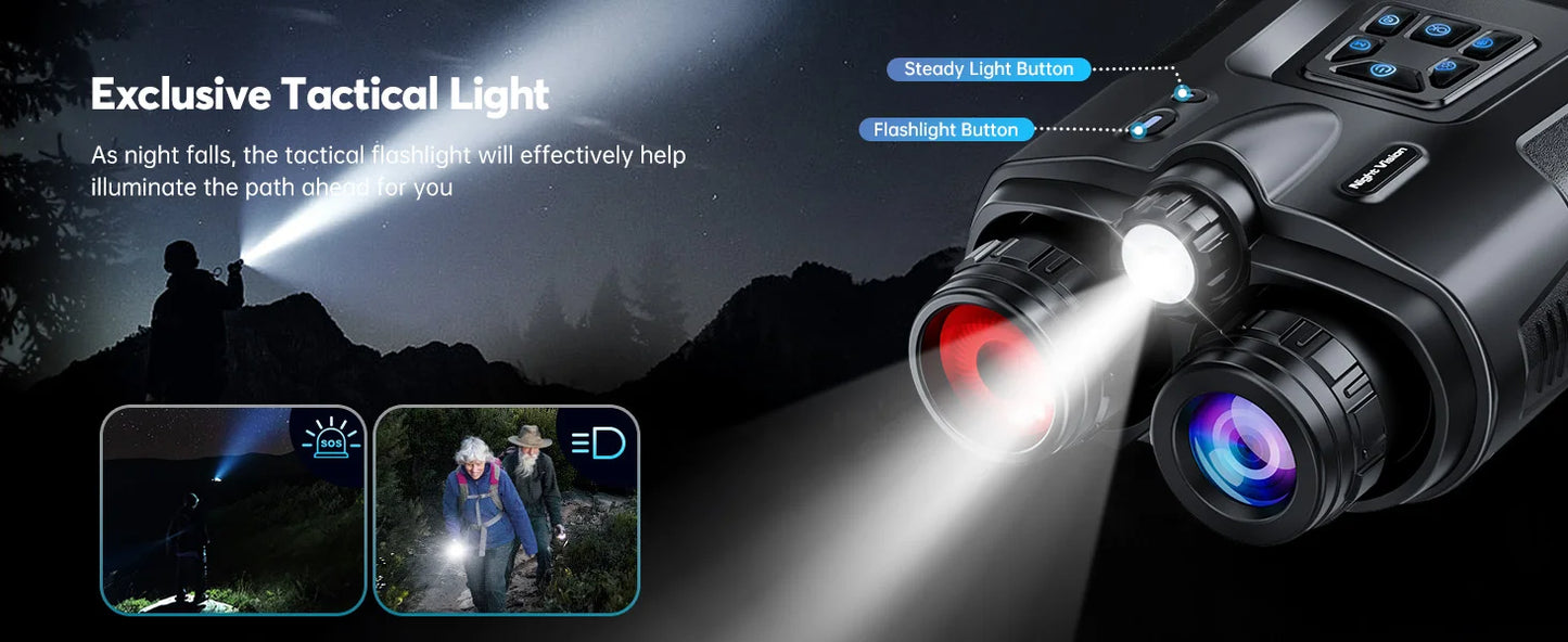 4K Night Vision Binoculars with 8X Digital Zoom