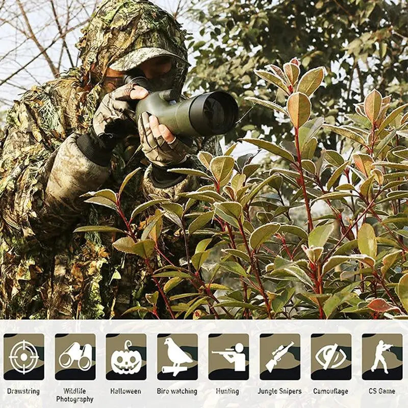 3D Camouflage Ghillie Cloak