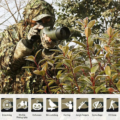 3D Camouflage Ghillie Cloak