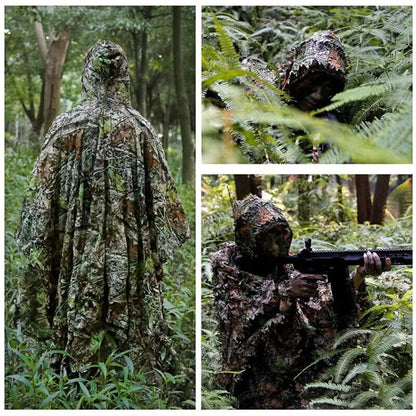 3D Camouflage Ghillie Cloak