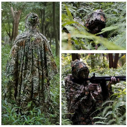 3D Camouflage Ghillie Cloak