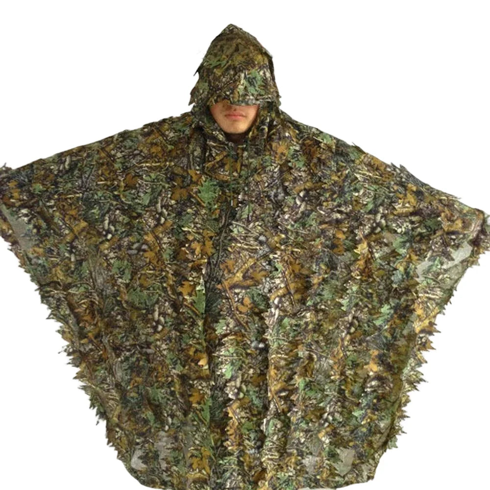 3D Camouflage Ghillie Cloak