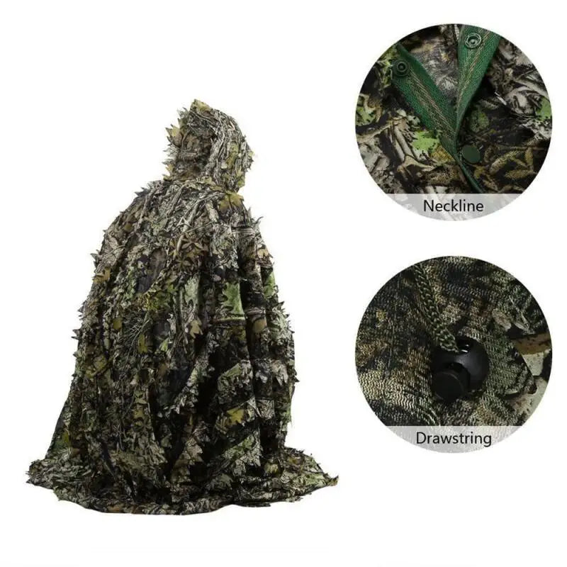 3D Camouflage Ghillie Cloak